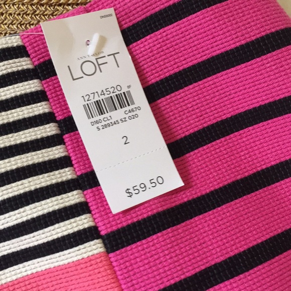 🎉HP🎉 NWT Loft Corded Dobby Striped Skirt - Picture 9 of 12